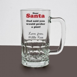 Dad said you'd prefer a pint... Santa Tankard
